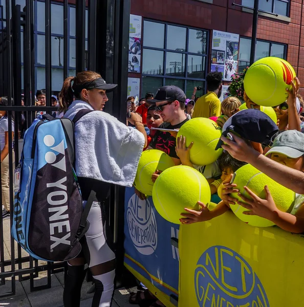 New York September 2019 Tennisprofi Belinda Bencic Aus Der Schweiz — Stockfoto