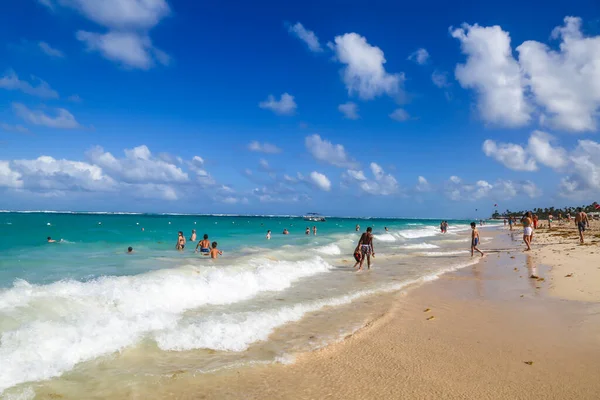 Punta Cana Dominikan Republik Januar 2019 Szene Strand Von Bavaro — Stockfoto