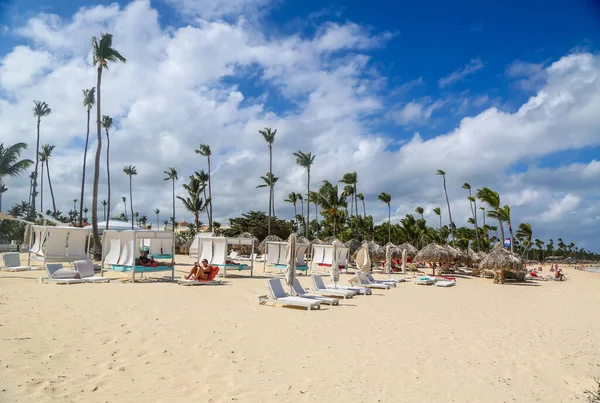 Punta Cana ドミニカ共和国 2019年1月1日 ドミニカ共和国プンタカナのバイエルンビーチでのシーン — ストック写真