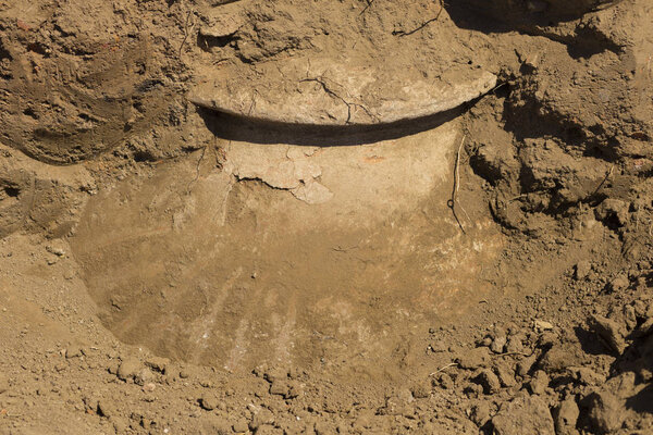 Раскопки цивилизации древних греков. Винодельня в древней крепости в Бяла. Винные склады V века. Пиф
.