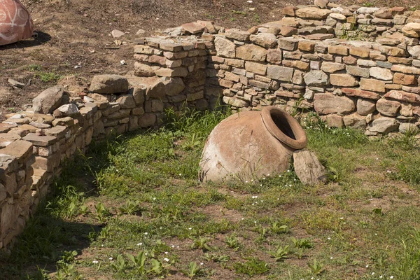 Excavation Civilisation Des Grecs Anciens Cave Dans Ancienne Forteresse Byala — Photo