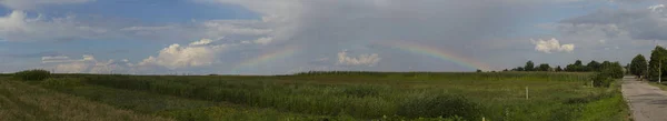 Campo Mais Campagna Arcobaleno Dopo Temporale — Foto Stock