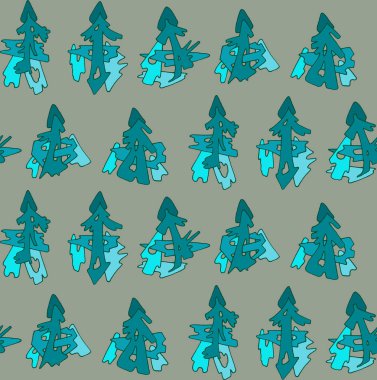 Dikişsiz Dokuma desen. Tekstil, kumaş, duvar kağıdı arka plan için baskı tasarım. Kağıt, ambalaj, tekstil üzerine basım için kullanılabilir. Noel ağaçları ile desen.