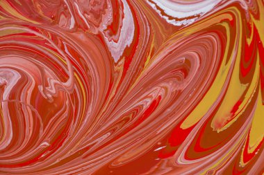 Boya kompozit rengi üretirken çekilmiş fotoğraflar. Akrilik boyayı farklı renklerde karıştırıyorum. Marbleleştirilmiş.