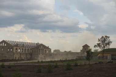 Bender Kalesi. Bir mimari anıt Doğu Avrupa. Osmanlı Kalesi. İyileştirme ve tarihi eserin yeniden inşası. Kum fırtınası.