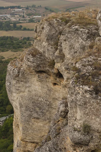 Tourist places in Europe. Landscapes of Bulgaria. The Balkan Mountains. The Madara Rider or Madara Horseman. National historical and archaeological reserve \