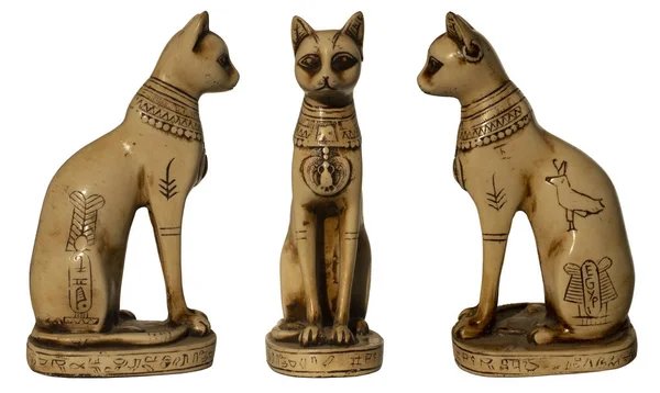 Cats in ancient Egypt. The statuette is a symbol of fertility and the sun.