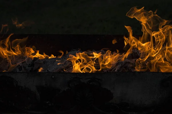 Vlammend Vuur Documenten Branden Dans Van Brand Geesten Ontsteking Van — Stockfoto