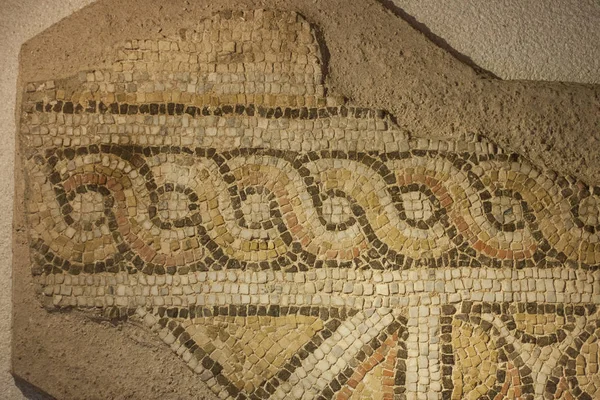 Piso Bizantino Mosaico Ornamento Feito Fatias Smalt — Fotografia de Stock
