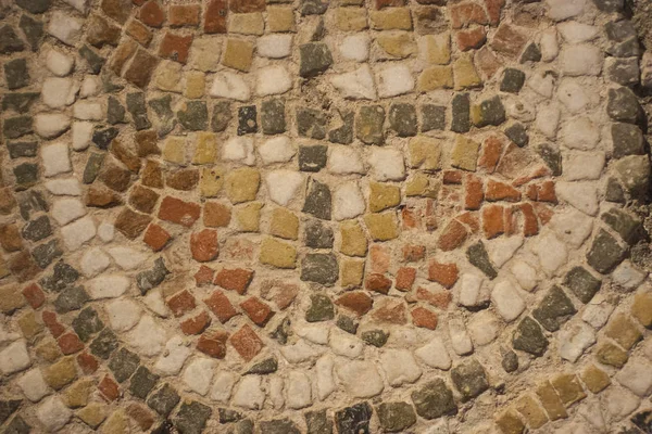 Mosaico Suelo Bizantino Adorno Hecho Rodajas Malta — Foto de Stock