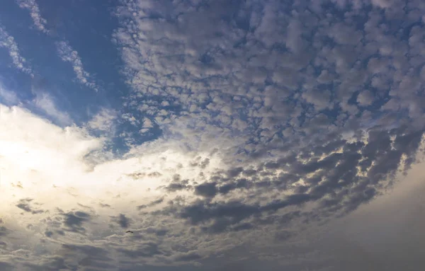 Spindrift Awan Cuaca Baik Langit Biru Fantastis Langit Planet Bumi — Stok Foto