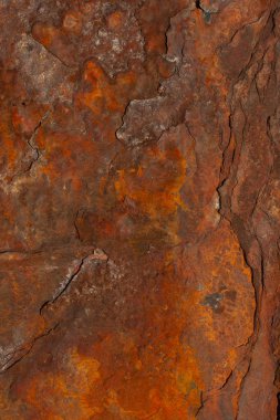 Paslı demir sac. Ölümcül oksidasyon metal. Ölü bir gemi deniz kenarında yok.