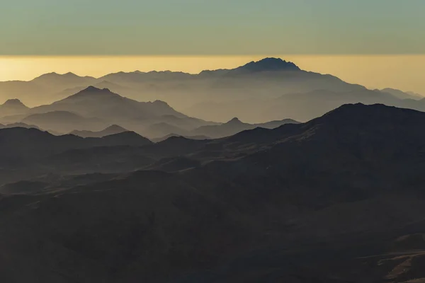 Egypte Mont Sinaï Matin Lever Soleil Mont Horeb Gabal Musa — Photo