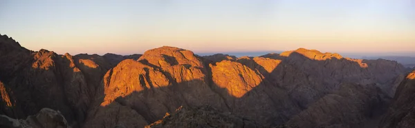 Egypte Mont Sinaï Matin Lever Soleil Mont Horeb Gabal Musa — Photo