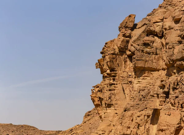 Renkli Kanyon Sina Yarımadasında Bir Kaya Oluşumudur Nuweiba Mısır Manzarası — Stok fotoğraf