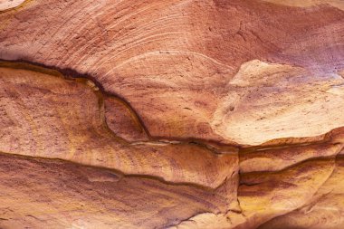 Renkli Kanyon, Sina yarımadasında bir kaya oluşumudur. Nuweiba, Mısır manzarası.