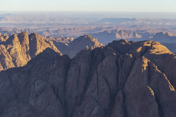 Ägypten Mount Sinai Morgen Bei Sonnenaufgang Mount Horeb Gabal Musa — Stockfoto