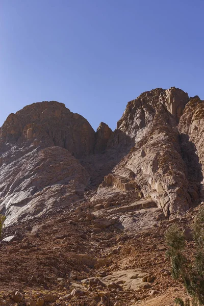 Egypte Berg Sinaï Ochtend Bij Zonsopgang Mount Horeb Gabal Musa — Stockfoto