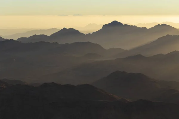 Egitto Monte Sinai Mattino All Alba Monte Horeb Gabal Musa — Foto Stock