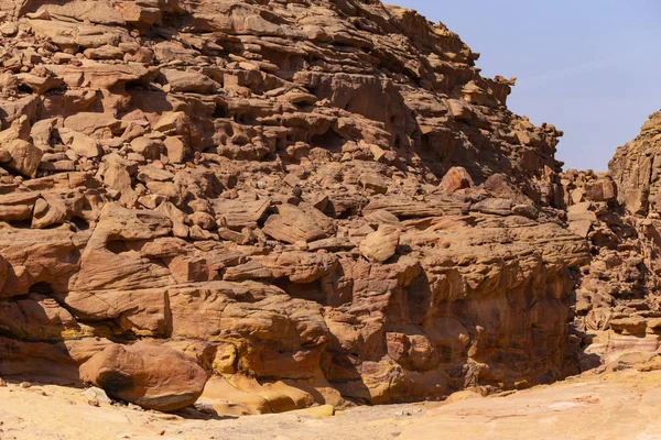 Coloured Canyon Een Rotsformatie Het Schiereiland Sinai Bezienswaardigheden Nuweiba Egypte — Stockfoto