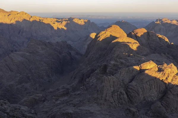 Ägypten Mount Sinai Morgen Bei Sonnenaufgang Mount Horeb Gabal Musa — Stockfoto