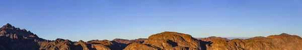 Egito Monte Sinai Manhã Nascer Sol Monte Horeb Gabal Musa — Fotografia de Stock