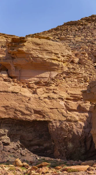 Renkli Kanyon Sina Yarımadasında Bir Kaya Oluşumudur Nuweiba Mısır Manzarası — Stok fotoğraf