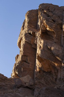 Mısır. Mount Sinai gündoğumu sabah. (Mount Horeb, Gabal Musa, Moses Mount). Hac yeri ve ünlü turistik hedef.