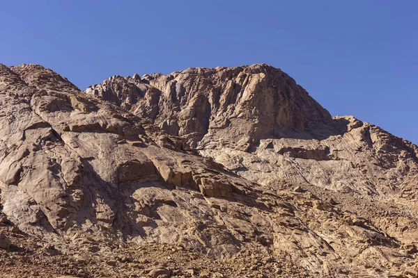 Egypten Berget Sinai Morgonen Soluppgången Berget Horeb Gabal Musa Moses — Stockfoto