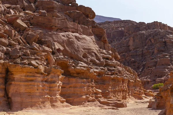 Coloured Canyon Klippformation Sinaihalvön Sevärdheter Nuweiba Egypten — Stockfoto