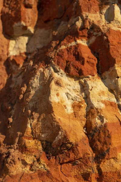 Многоцветные Песчаные Осадочные Породы Места Юге Европы — стоковое фото