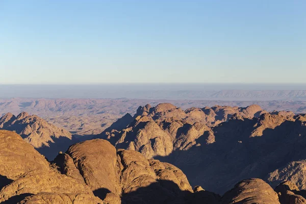 Ägypten Mount Sinai Morgen Bei Sonnenaufgang Mount Horeb Gabal Musa — Stockfoto