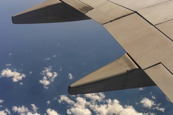 Vista Tierra Desde Ala Del Avión Mar Rojo Egipto — Foto de Stock