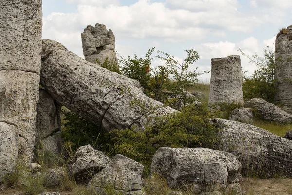 Piedras Plantadas También Conocido Como Desierto Piedra Landforms Provincia Varna — Foto de Stock