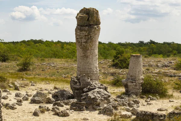 Piedras Plantadas También Conocido Como Desierto Piedra Landforms Provincia Varna — Foto de Stock