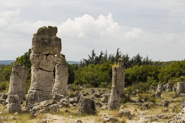 Piedras Plantadas También Conocido Como Desierto Piedra Landforms Provincia Varna — Foto de Stock