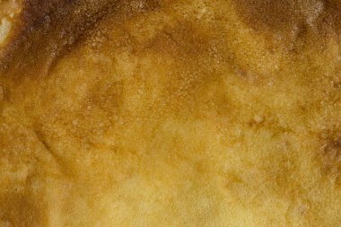 Mutfak ürünü. Kızarmış krep. Hamurun dokusu.