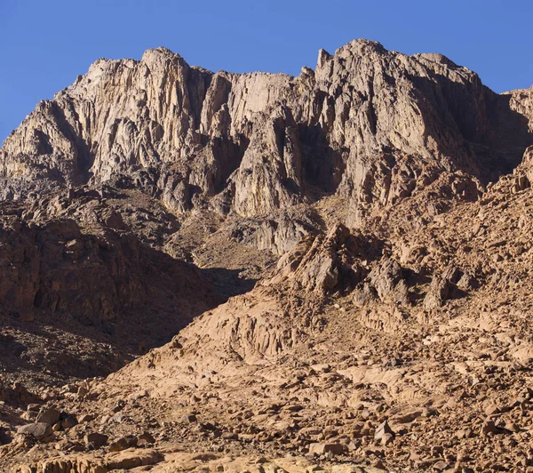 Egito Monte Sinai Manhã Nascer Sol Monte Horeb Gabal Musa — Fotografia de Stock