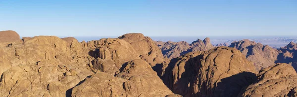 Egipto Monte Sinaí Por Mañana Amanecer Monte Horeb Gabal Musa —  Fotos de Stock
