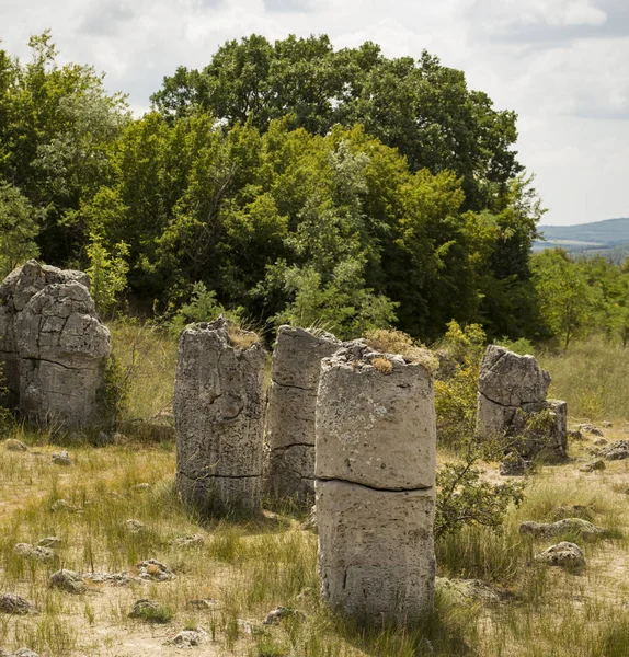 Piedras Plantadas También Conocido Como Desierto Piedra Landforms Provincia Varna — Foto de Stock