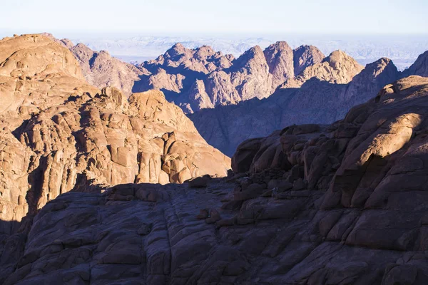 Ägypten Mount Sinai Morgen Bei Sonnenaufgang Mount Horeb Gabal Musa — Stockfoto