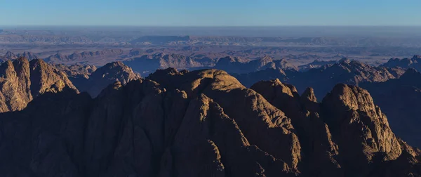 Ägypten Mount Sinai Morgen Bei Sonnenaufgang Mount Horeb Gabal Musa — Stockfoto