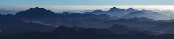 エジプト シナイ山の日の出朝 Gabal ムーサ マウントホレブ モーセ マウント 行脚の場所 有名な観光地 — ストック写真