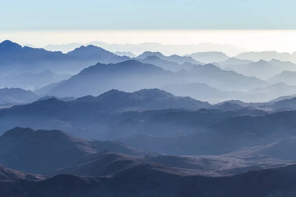 Egitto Monte Sinai Mattino All Alba Monte Horeb Gabal Musa — Foto Stock