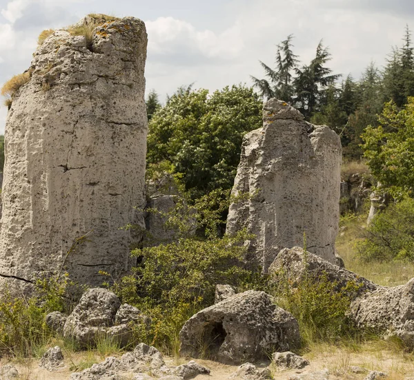 Pierres Plantées Également Connu Sous Nom Désert Pierre Landforms Varna — Photo