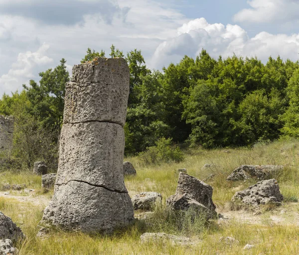 Pierres Plantées Également Connu Sous Nom Désert Pierre Landforms Varna — Photo