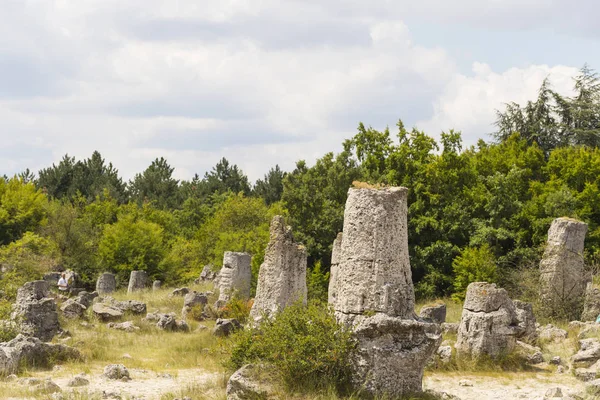 Piedras Plantadas También Conocido Como Desierto Piedra Landforms Provincia Varna — Foto de Stock