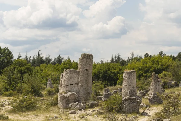 Piedras Plantadas También Conocido Como Desierto Piedra Landforms Provincia Varna — Foto de Stock