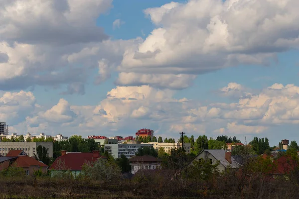 Las Afueras Chisinau Panorama Con Capital Moldavia Cielo Nublado Antes — Foto de Stock