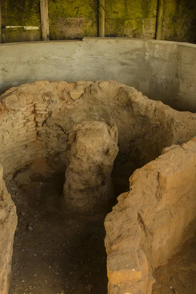 Horno Para Cerámica Hallazgo Descubierto Durante Las Excavaciones Una Antigua — Foto de Stock